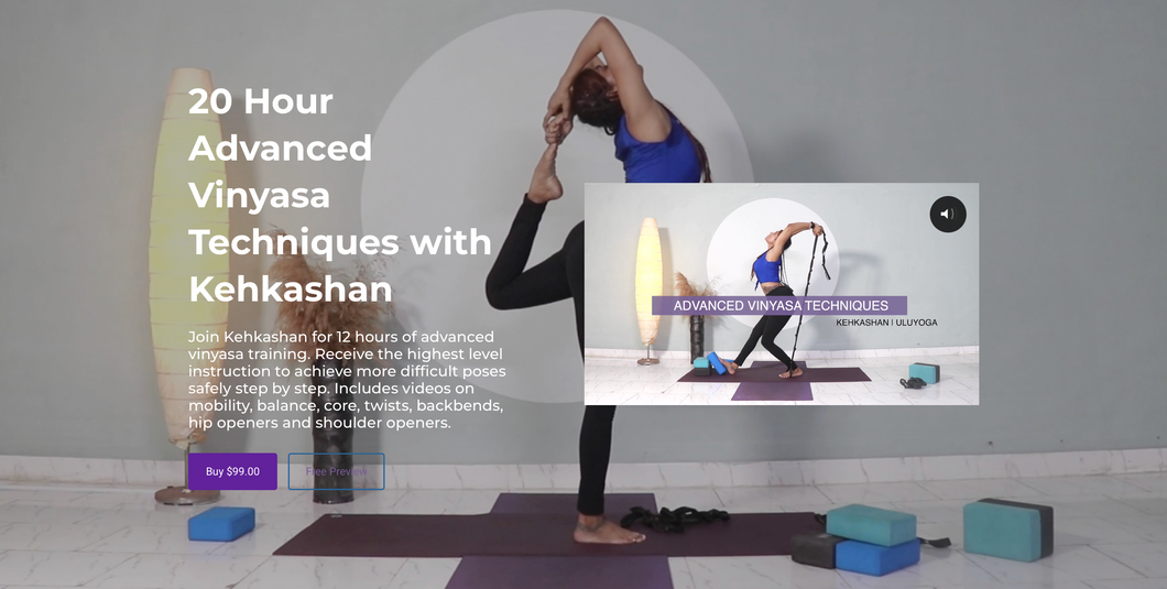 50 Hour Advanced Vinyasa Techniques ONLINE