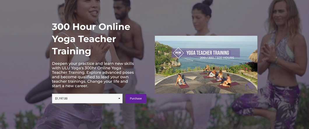300 Hour Online Yoga Teacher Training