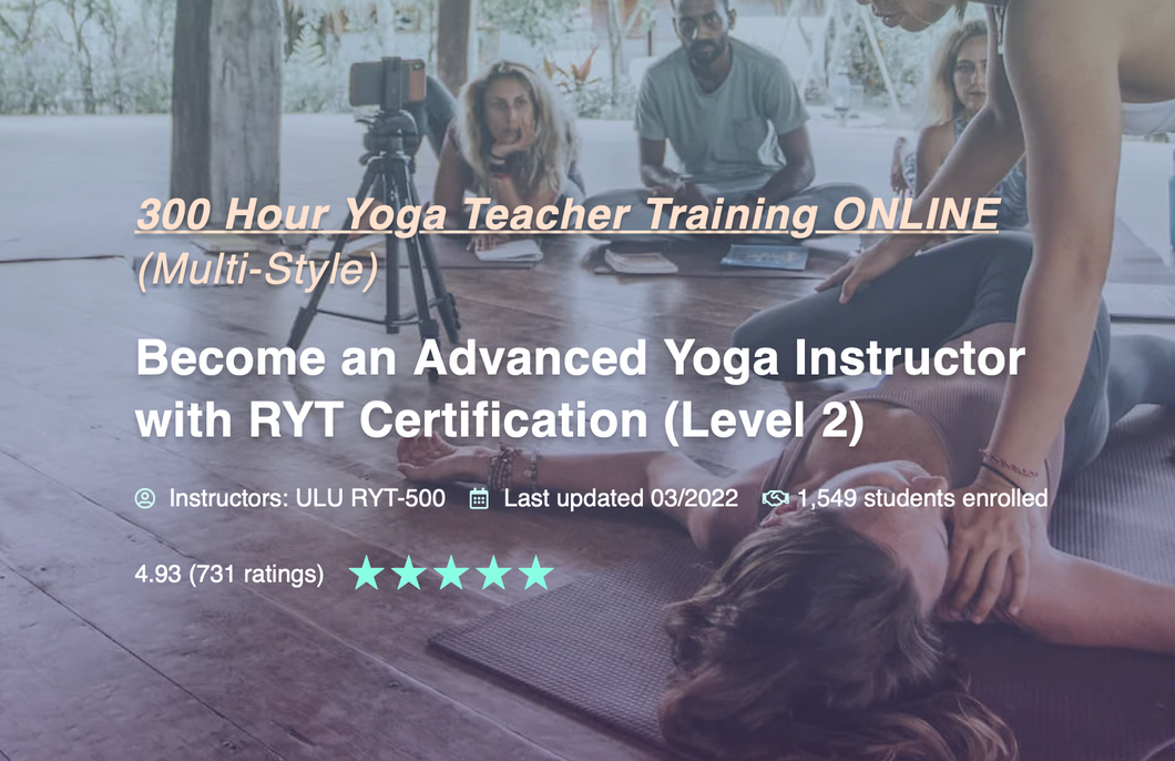 300hr Online YTT for signing up for a 200-Hour YTT in Bali.
